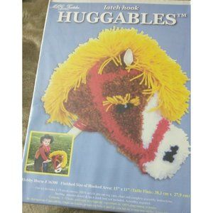 HOBBY HORSE HUGABLES-Stuffed Animal Latch Hook Kit Mostly  SEALED